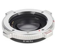 EF-M2 - Adattatore per obiettivo con messa a fuoco automatica 0,71x, con blocco di sicurezza, compatibile con obiettivi Canon EF su fotocamera M4/3 Iumix/oIympus/bmpcc (MFT-Mount)