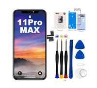 EFaith Schermo per iPhone 11 PRO Max 6.5" OLED Schermo di Ricambio Full HD Touch Digitizer Assembly con Kit di Riparazione Completo + Protezione Schermo per A2218, A2161, A2220 (Ferroso..)