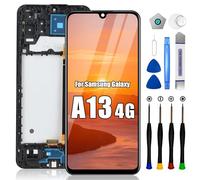 EFAITHLIFE Sostituzione Schermo per Samsung Galaxy A13 4G, con Telaio A135 A135f A135u A135m A137 A137F A137F/DSN A137F/DS, Assieme digitalizzatore Display LCD con Strumenti di Riparazione