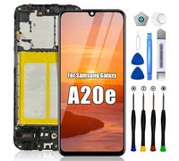 EFAITHLIFE Sostituzione Schermo per Samsung Galaxy A20e, con Telaio A202 A202F A202DS A202K, Assieme digitalizzatore Display LCD con Strumenti di Riparazione