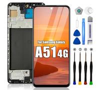 EFAITHLIFE Sostituzione Schermo per Samsung Galaxy A51 4G, con Telaio A515 A515F A515U, Assieme digitalizzatore Display LCD con Strumenti di Riparazione