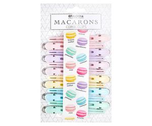 Efalock Macarons Fermagli compartimentali assortiti pastello pastello, 6 x 2 pezzi
