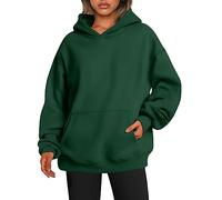 EFAN Womens Hoodies Oversized Sweatshirts Pullover Fleece Sweaters Long Sleeve Winter Fall Outfits Fashion Y2k Clothes Darkgreen L