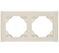 efapel Logus 90 - Cornice doppia Logus Avorio
