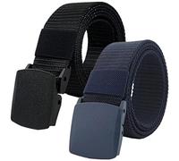 EFARMA Cintura Elastica in Tessuto Elasticizzato, Cinture Uomo Donna, Cintura Tattica in Nylon Leggero Taglia Fino a 67 (Colore : Blu, Dimensioni : 150CM/59) (Color : Black/Blue, Size : 160CM/63)