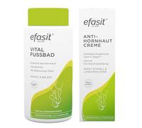 efasit Set per calli - Base per la cura dei piedi con efasit Vital come additivo per il bagno di base per calli e crema anti-cornea efasit con complesso acido; 400 g e 75 ml