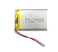 603450 3,7V Batteria 1100mAh Lipo Misure 50x34x6 Lxwxh IN MM JST-PH2.0