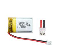 efaso 502030 3,7 Volt batteria 250 mAh LIPO Dimensioni: L 30 mm B 20 mm P 5 mm JST PH2.0 spina scheda protettiva
