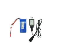 efaso batteria 7,4 V 850mAh Li-Po JST V912 USB caricabatterie per batteria 7,...