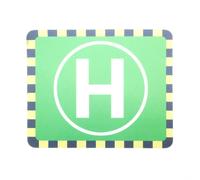 Efaso Cuscinetto-Maus IN Elicottero Sito di Atterraggio Design 27x22 CM