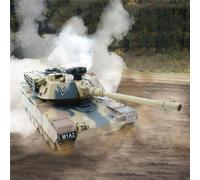 Efaso RC Panzer US M1A2 Con Funzione Di Sparo E Suono 1:20 Pronto All'uso