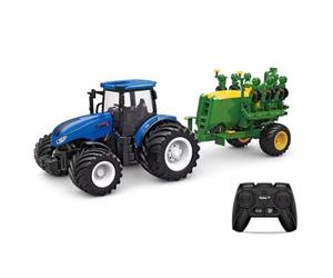 efaso RC trattore con seminatrice Trecker telecomando suono e luce 1.24 RTR trattore per i bambini