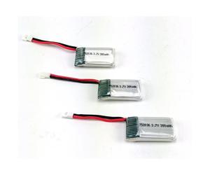 Efaso Rechange 3x batteria 3,7V/380mAh/ Hubsan compatibile con Aldi Drone Focus