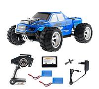 Efaso WL Toys A979 Blu - Più Veloce RC Monstertruck 50 km/H Rapidamente, Agile, Intero Digitale Proporzionale - 2,4 GHZ RC Auto con Quattro Ruote - Scala 1:18, Fattore alto - Inc. 2 Akkus