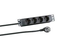 EFB 10 1HE Steckdosenleiste 4xCEE 7/3 ohne Schalt NUOVO