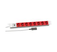 `EFB 19 1HE Steckdosenleiste 8xCEE 7/3 rot, Zuleit` ACC NUOVO