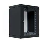 EFB 19" alloggiamento X Rack con porta in vetro 400-600 mm, 15U, nero