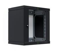 EFB Alloggiamento da parete X-Rack da 19", con porta in vetro, 400-600 mm, 12U, nero