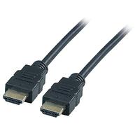 EFB - Cavo di collegamento HDMI ad alta velocità con Ethernet, spina tipo A, 4K30Hz, nero, 0,5 m