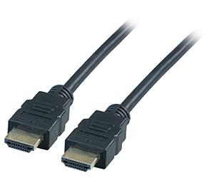 EFB - Cavo di collegamento HDMI ad alta velocità con Ethernet, spina tipo A, 4K30Hz, nero, 0,5 m