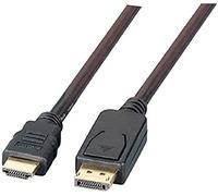 EFB - Cavo DisplayPort a HDMI A, St.St., 1,0 m, colore: Nero