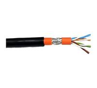 Oem Bobina S/FTP Cavo Cat. 7 Rame per Interno Esterni 250m Rigido Nero