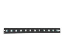 Oem Pannello Frontale per Cassetto Ottico 1U 12 LC Duplex OM3 Nero