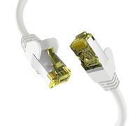 EFB-Elektronik - Cavo di rete CAT. 6a fino a 10 Gb - Cavo Ethernet LAN da 1,5 m con protezione jack e antipiega - Connettore RJ45, schermatura S/FTP PIMF - Bianco