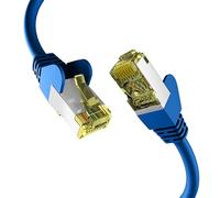 EFB-Elektronik - Cavo di rete CAT. 6a fino a 10 Gb - Cavo Ethernet LAN da 0,15 m con protezione jack e antipiega - Connettore RJ45, schermatura S/FTP PIMF - blu