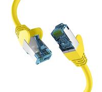 EFB-Elektronik - Cavo di rete CAT. 7 fino a 10 Gb - Cavo Ethernet LAN da 5 m con protezione jack e antipiega - Connettore RJ45, schermatura S/FTP PIMF - Giallo