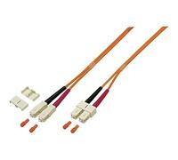 EFB-Elektronik Duplex Jumper SC-SC 50/125, OM3, LSZH, acqua, 3,0 mm, 2 m