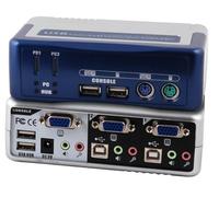 EFB Elektronik EB942 Blu, Argento switch per keyboard-video-mouse (kvm)
