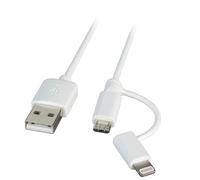 EFB-Elektronik K5351WS.1 Cavo USB 1 m 1.0 USB A Micro-USB B Bianco