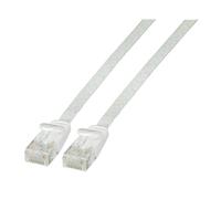 EFB Elektronik K8107WS.1,5 RJ45 Netzwerkkabel, Patchkabel CAT 6a U/UTP 1.50m Wei