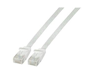 EFB Elektronik K8107WS.2 RJ45 Netzwerkkabel, Patchkabel CAT 6a U/UTP 2.00m Weiß