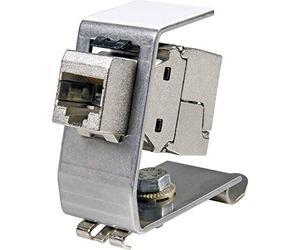 EFB-Elektronik Keystone Module Holder for DIN Rail, Stainless Steel, for 1 x Keystone