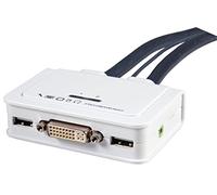 EFB-Elektronik KVM - Audio DVI a 2 Porte con Set di Cavi, 2 x 0,9 m