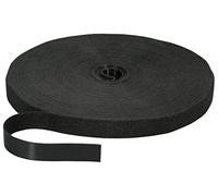 EFB-Elektronik - Nastro in Velcro, 20 mm, Rotolo da 25 m, Colore: Nero