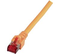 EFB-Elektronik RJ45 Patch Cable S/FTP Cat.6 LSZH 0.5 m Orange Pack of 3