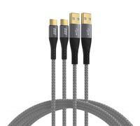 EFB-Elektronik USB-A to USB-C Charging Cable Set 60W Fast Charge - 2 Pack (3 Met
