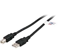 EFB-Elektronik USB2.0 - Cavo di Collegamento A-B, Maschio, 3 m, Colore: Nero
