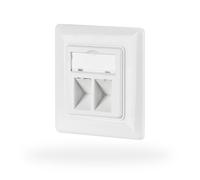EFB Netzwerkdose 2-fach fur Keystones, Weiss, RAL NUOVO