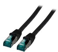 EFB RJ45 CABLE DE RED S/FTP, CAT.6A, LSZH, 0,5M, NEGRO