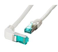 EFB RJ45 Patch Cable S/FTP Cat.6A LSZH One-Side 90° Angled Grey