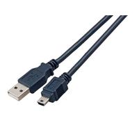 EFB USB 2.0 Cable A - Mini B (5-Pin), Male - Male, 0.5 m, Black, Classic