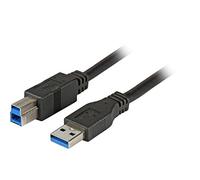 EFB USB3.0 Anschlusskabel A-B,St-St,1.8m,schwarz,P NUOVO