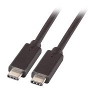 EFB USB3.2 Gen.2 20Gbit 5A Connection Cable Male Type C to Male Type C 1 Metre
