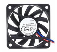 EFB0612HHA 6010 60MM 60x60x10MM Ventola for case del computer Ventola di raffreddamento della scheda grafica 12V 0.25A con 3pin 4pin PWM(Standard 2pin)