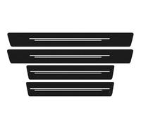 EFBCWQXUI 4 Pezzi Protezioni battitacco Auto, per VW Golf 7 MK7 Polo T-ROC Tiguan Adesivi AntiGraffio battitacco Auto Benvenuto Pedaliera Protezione Accessori,A