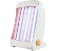 Efbe GB 906 C - Solarium viso per casa, abbronzante con 6 tubi UVA con luce rosa e blu, made in Germany, con 2 occhiali e maniglia per il trasporto, 90 W